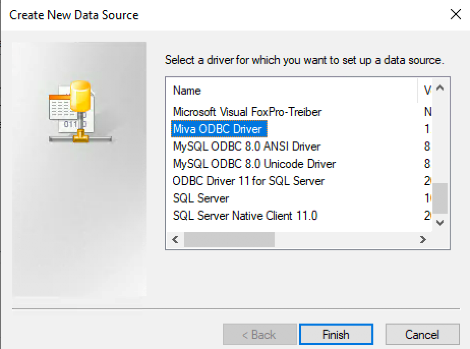 Miva Docs: Miva ODBC Driver & WorldShip Integration
