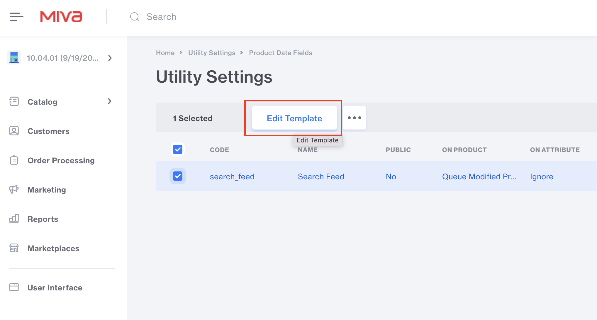 Edit Product Data Field Page Template