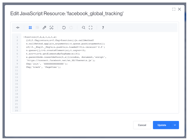 Facebook Tracking Code