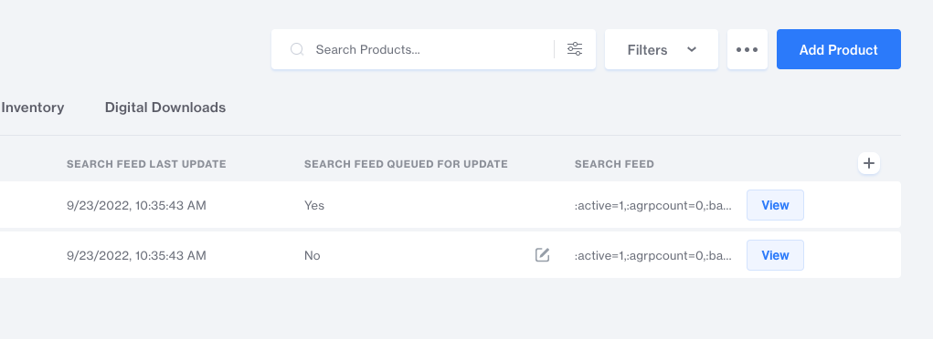 View Product Data