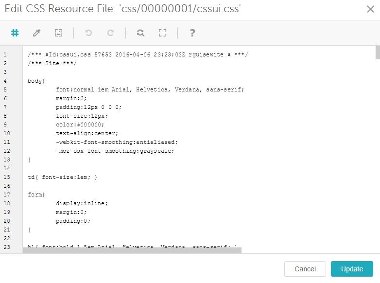 CSS Resource File