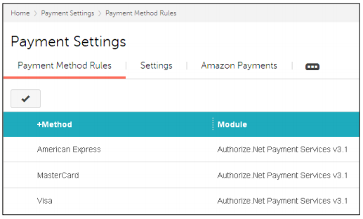 Payment Settings Rules