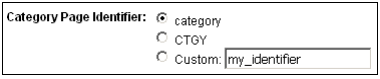 Category Page Identifier
