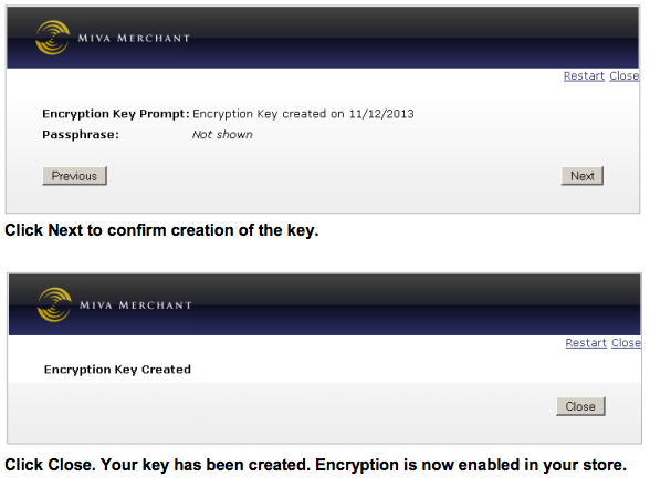 Confirm Encryption