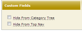Custom Category Fields