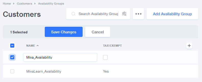 Availability Group Tax Exempt Batch List