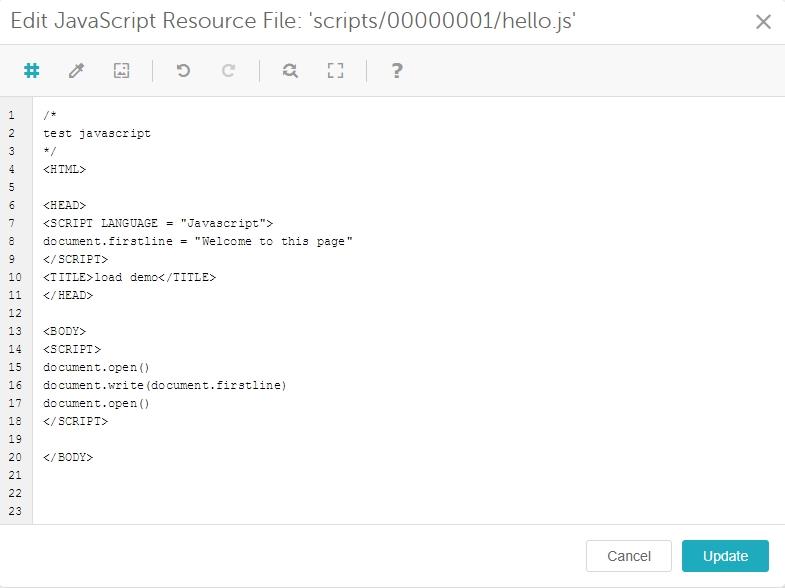 Edit JavaScript Resource File