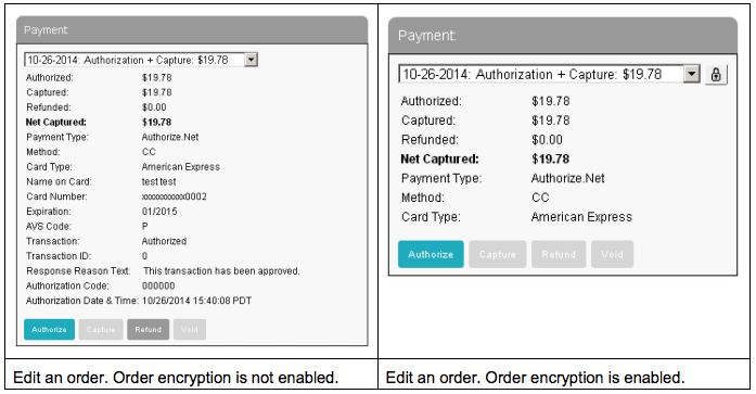 Encrypting Payment Info