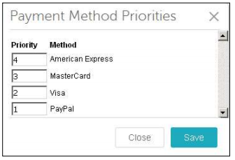 Payment Method Priorities