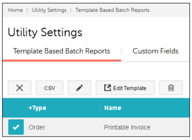 Template Based Batch Reports