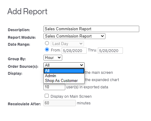 Sales Commission Report