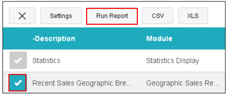 Run Reports