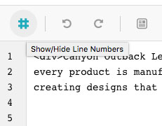 Show Hide Line Code