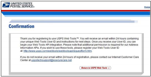 USPS Registration