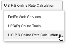 U.S.P.S. Online Rate Calculations